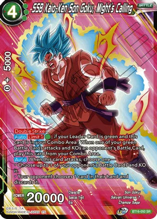 SSB Kaio-Ken Son Goku, Might's Calling (BT16-050) [Realm of the Gods]