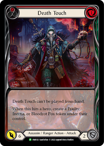 Death Touch (Red) [FAB132] (Promo)  Rainbow Foil
