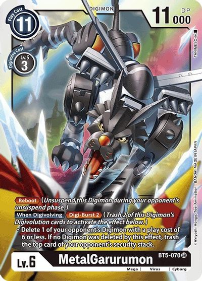 Digimon TCG: Black MetalGarurumon/ Omnimon Zwart Reboot Deck Profile