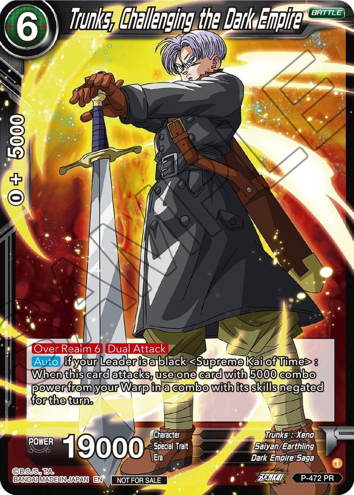 Trunks, Challenging the Dark Empire (Z03 Dash Pack) (P-472) [Promotion Cards]