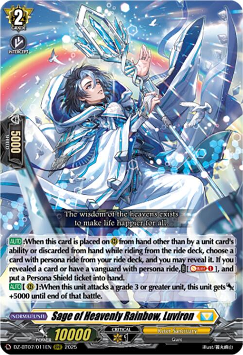 Sage of Heavenly Rainbow, Luviron (DZ-BT07/011EN) [Moon Fangs & Cerulean Blaze]