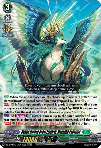 Sylvan Horned Beast Emperor, Magnolia Patriach (DZ-BT08/013EN) [Knights 0f Rebirth]