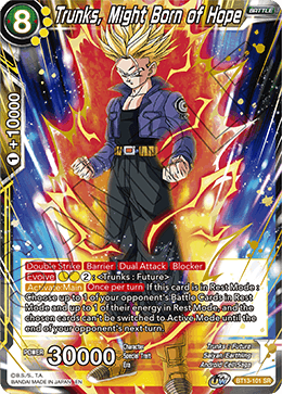 Trunks, Might Born of Hope (BT13-101) [Supreme Rivalry]