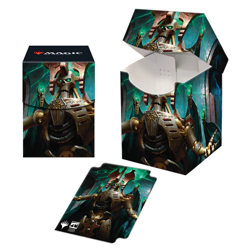 Warhammer 40K Commander Szarekh, the Silent King 100+ Deck Box for Magic: The Gathering