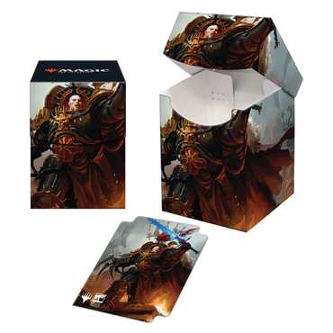 Warhammer 40K Commander Abaddon the Despoiler 100+ Deck Box for Magic: The Gathering