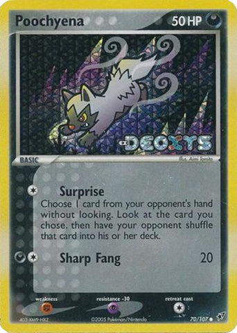 Poochyena (70/107) (Stamped) [EX: Deoxys]