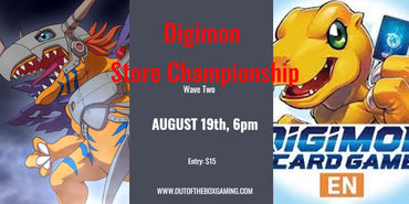 Digimon Store Championship August 19th ticket