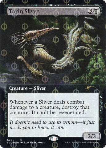 Toxin Sliver (Extended Art) (Step-and-Compleat Foil) [Secret Lair Drop Promos]