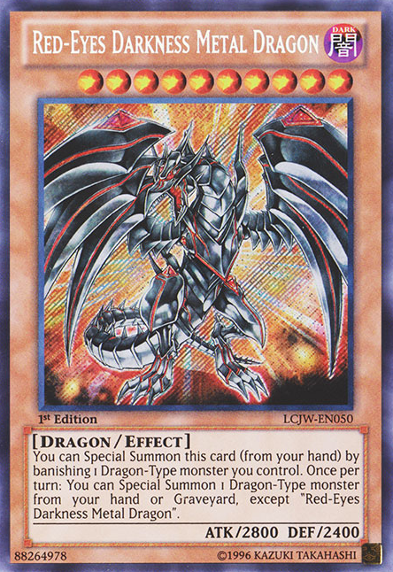 Red-Eyes Darkness Metal Dragon [LCJW-EN050] Secret Rare