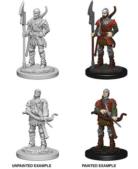 Pathfinder Deep Cuts Unpainted Miniatures: Town Guards