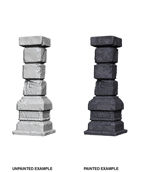 WizKids Deep Cuts Unpainted Miniatures: Pillars