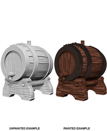 WizKids Deep Cuts Unpainted Miniatures: Keg Barrels