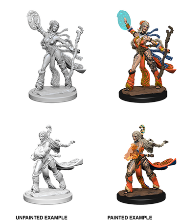 Pathfinder Deep Cuts Unpainted Minis: Human Female Sorcerer