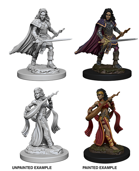 Pathfinder Deep Cuts Unpainted Miniatures: Human Female Bard