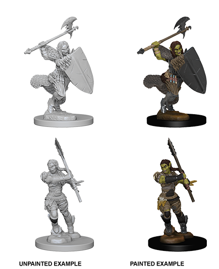 Pathfinder DeepCuts Unpainted Minis: Half-Orc Female Barbarian