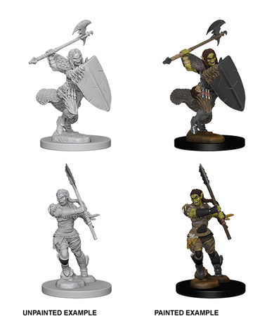 Pathfinder DeepCuts Unpainted Minis: Half-Orc Female Barbarian