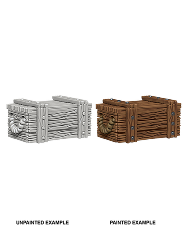 WizKids Deep Cuts Unpainted Miniatures: Crates