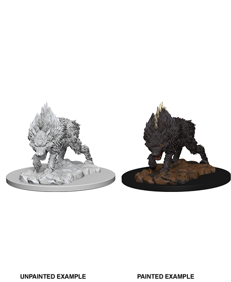 Pathfinder Deep Cuts Unpainted Miniatures: Dire Wolf