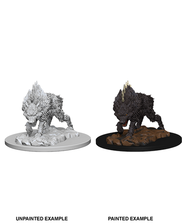 Pathfinder Deep Cuts Unpainted Miniatures: Dire Wolf