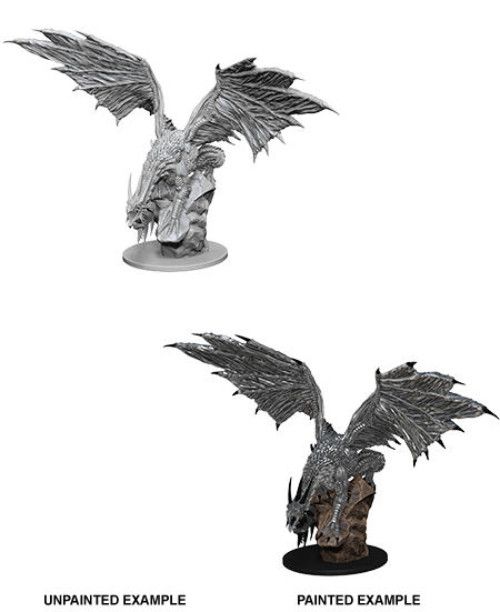 Pathfinder Deep Cuts Unpainted Miniatures: Silver Dragon