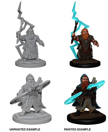 Pathfinder Deep Cuts Unpainted Miniatures: Dwarf Male Sorcerer