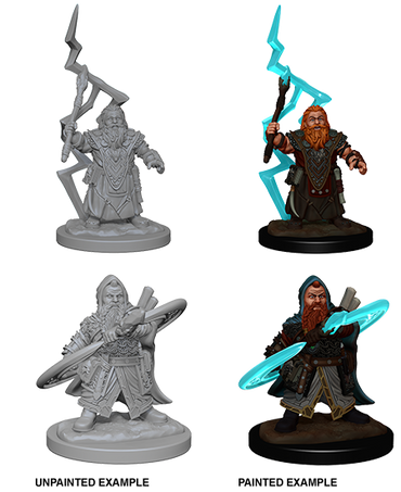 Pathfinder Deep Cuts Unpainted Miniatures: Dwarf Male Sorcerer