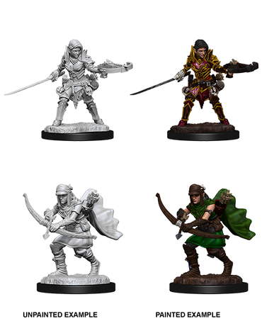 Pathfinder Battles Deep Cuts: Female Half-Elf Ranger