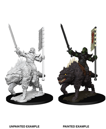 Pathfinder Battles Deep Cuts: Orc on Dire Wolf