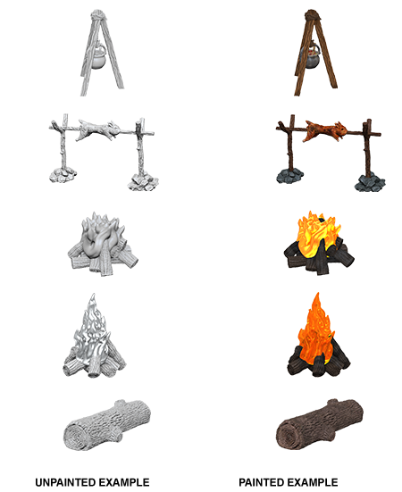 WizKids Deep Cuts: Camp Fire & Sitting Log