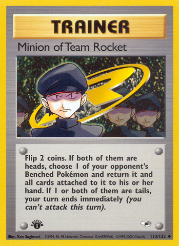 Minion of Team Rocket (113/132) [Gym Heroes 1st Edition]