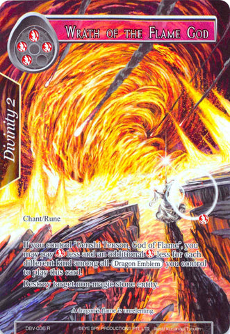 Wrath of the Flame God (Full Art) (DBV-036) [The Decisive Battle of Valhalla]