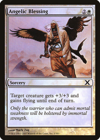 Angelic Blessing (Premium Foil) [Tenth Edition]