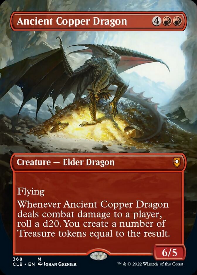 Ancient Copper Dragon (Borderless Alternate Art) [Commander Legends: Battle for Baldur's Gate]