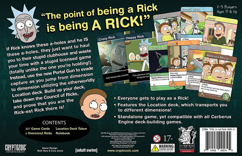 Rick And Morty: Close Rick-Counters Of The Rick Kind - Deck Building Game