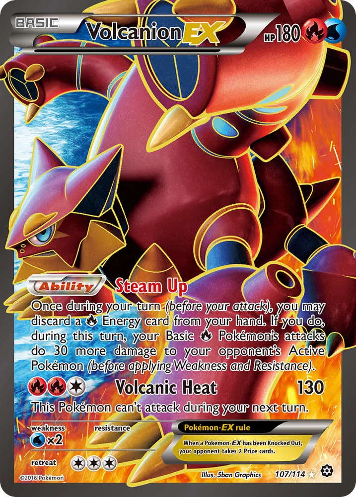 Volcanion EX (107/114) [XY: Steam Siege]