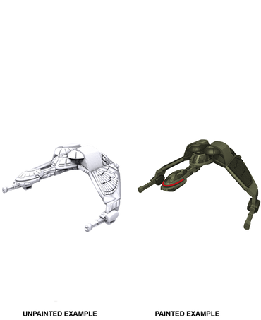 Star Trek: Deep Cuts Unpainted Miniatures: Klingon Bird-of-Prey