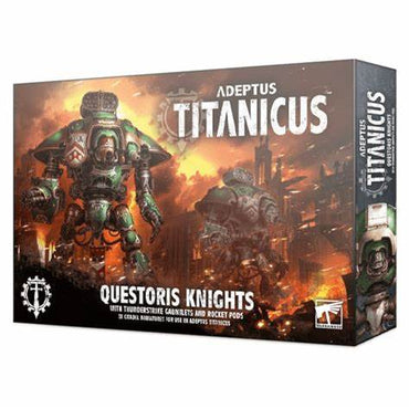 Adeptus Titanicus: Questoris Knights with Thunderstrike Gauntlets and Rocket Pods