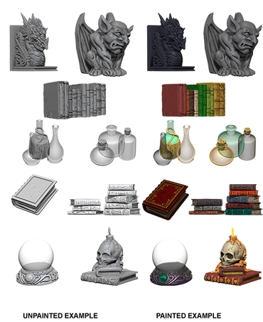 WizKids Deep Cuts Unpainted Miniatures: Wizard's Room