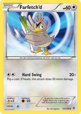 Farfetch'd (107/149) [Black & White: Boundaries Crossed]