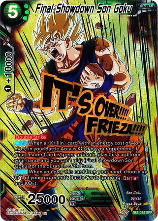 Final Showdown Son Goku (SPR) (TB3-035_SPR) [Clash of Fates]