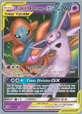 Espeon & Deoxys GX (72/236) (Perfection - Henry Brand) [World Championships 2019]