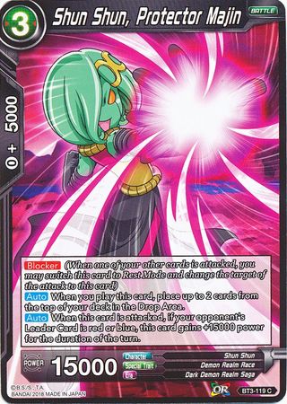 Shun Shun, Protector Majin (BT3-119) [Cross Worlds]