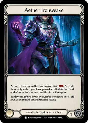 Aether Ironweave [MON230-CF] 1st Edition Cold Foil