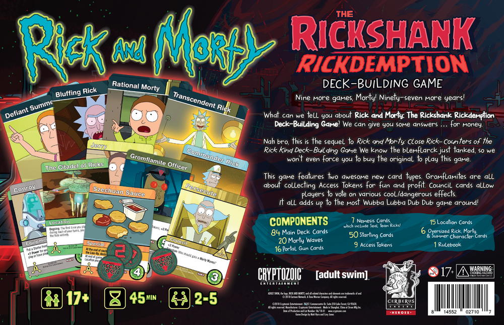 Rick and Morty: The Rickshank Rickdemption Deck-Building Game