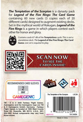 Legend of the Five Rings: The Temptation of the Scorpion (Dynasty Pack)